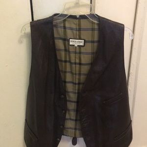 Giorgio Armani le collezioni leather vest for men